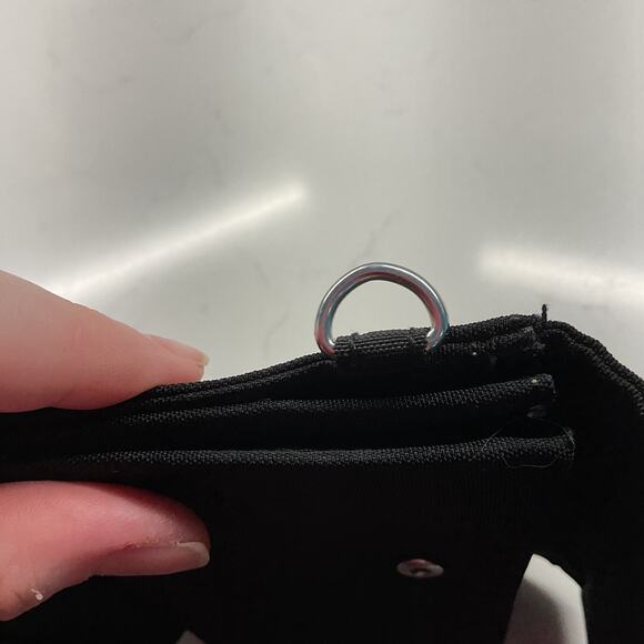 Kipling Womens Trifold Compact Wallet Black Snap Button Closure - Picture 11 of 12